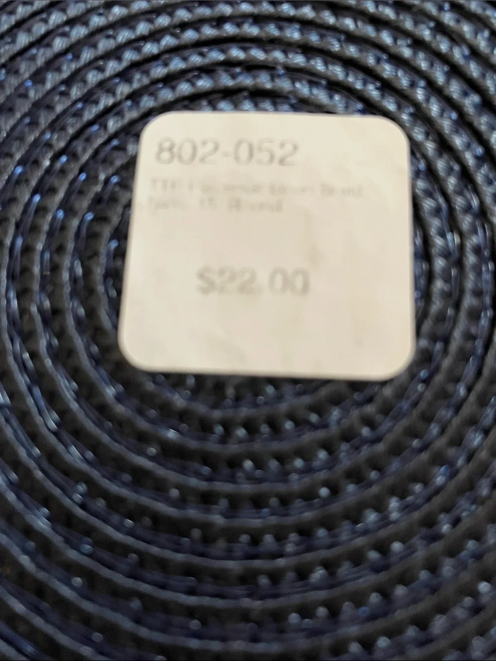 Braided Round Placemats — Navy Blue